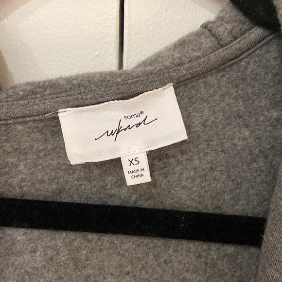 Soma Intimates duster sweater in grey XS - NWOT - Picture 2 of 3